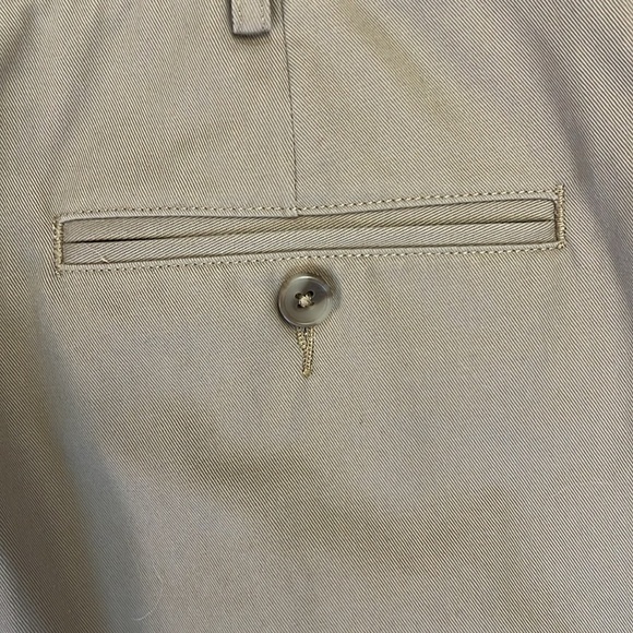 Lands End Chino Pants Traditional Fit Plain Front Straight Leg Comfort 34x33 - Picture 11 of 15